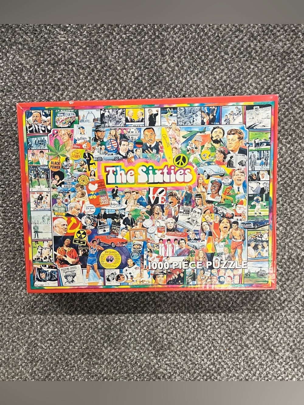 The Sixties White Mountain Puzzle Classic pop culture 1,000 pieces larger piece